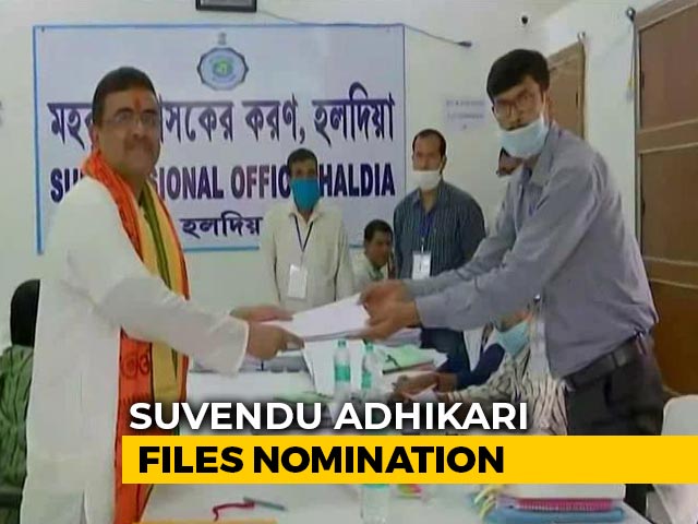 Suvendu Adhikari Files Nomination From Nandigram Assembly Seat