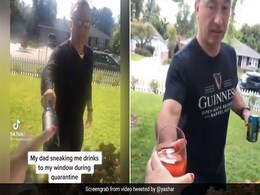 Dad Sneaks Drinks To Daughter During Quarantine, Adorable Video Goes Viral Dad Sneaks Drinks To Daughter During Quarantine, Adorable Video Goes Viral