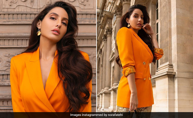 Our Focus Is All On Nora Fatehi In Her Neon Blazer And Sequin Pants