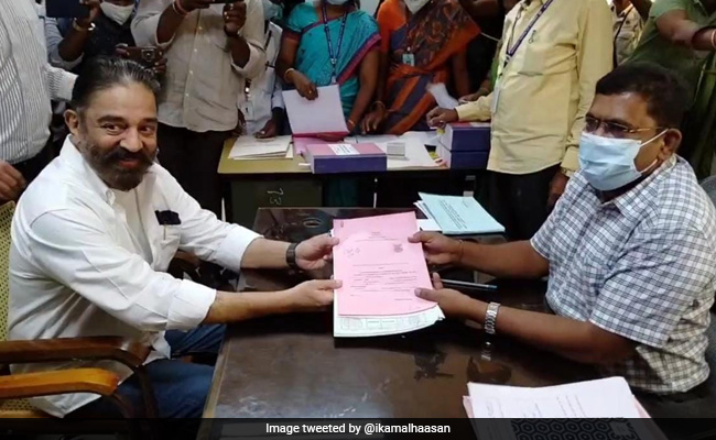 Kamal Haasan Files Nomination From Coimbatore South For Tamil Nadu Polls