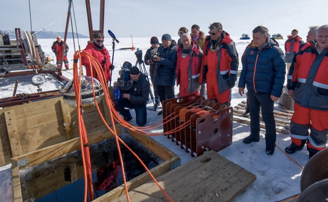 Russia Deploys Giant Underwater Space Telescope In Lake Baikal