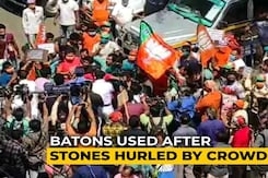 Stones Thrown In BJP Protest Over Bengal Poll Tickets, Cops Use Batons Stones Thrown In BJP Protest Over Bengal Poll Tickets, Cops Use Batons