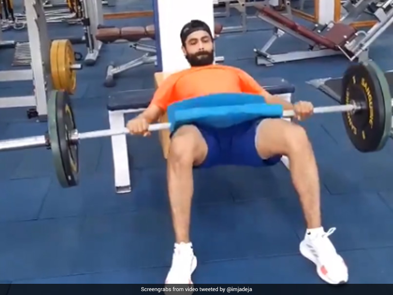 Watch: Ravindra Jadeja Seen "Hustling On" At The Gym As Rehabilitation Begins