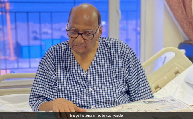 "Doing What He Loves Most": Sharad Pawar's Daughter Supriya Sule Shares Photo From Hospital