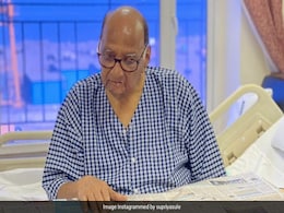 "Doing What He Loves Most": Sharad Pawar's Daughter Supriya Sule Shares Photo From Hospital "Doing What He Loves Most": Sharad Pawar's Daughter Supriya Sule Shares Photo From Hospital