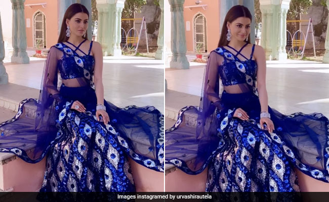 All Eyes Are On Urvashi Rautela&rsquo;s Statement Evil Eye <i>Lehenga</i>