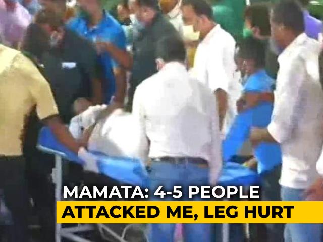 "Pushed By 4-5 Men": Mamata Banerjee Injured, Taken To Kolkata Hospital