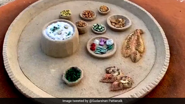 Watch: Renowned Sand Artist Sudarshan Pattanaik Creates 'Sand' Replica Of An Odia Meal; Twitter Reacts