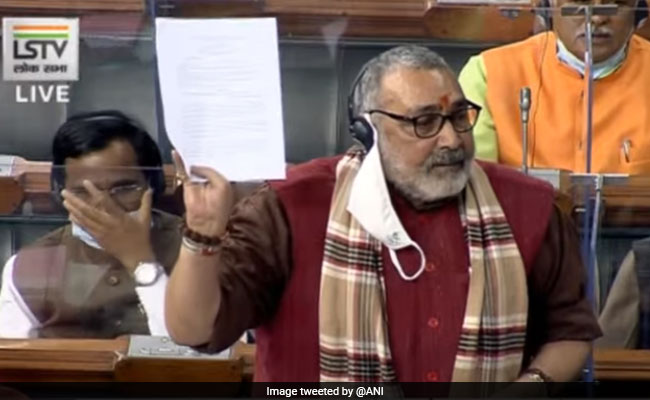 Lok Sabha Speaker Chides Union Minister Giriraj Singh For Interrupting Junior Colleague