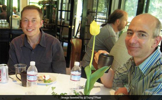 Elon Musk, Jeff Bezos Dined Together 17 Years Ago. Throwback Pics Inside