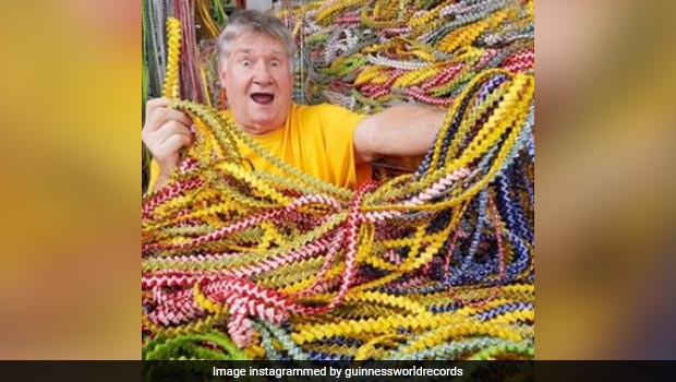 Yes, It's True: This Man Has Been Collecting Gum Wrapper Chain Since 1965; Breaks Record