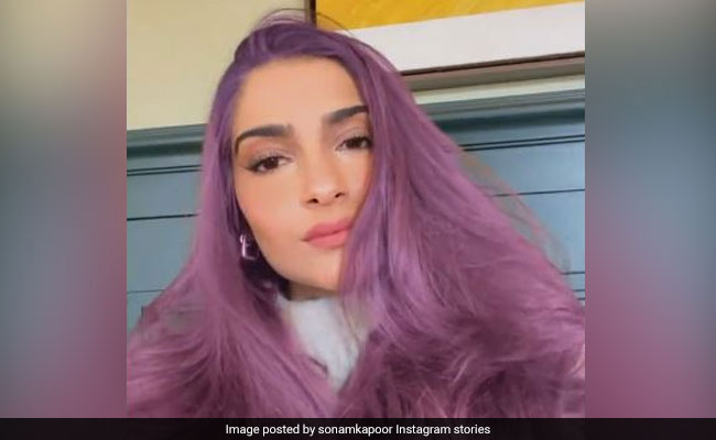 Sonam Kapoor's New Purple Hairdo Is "Just For Anand Ahuja"