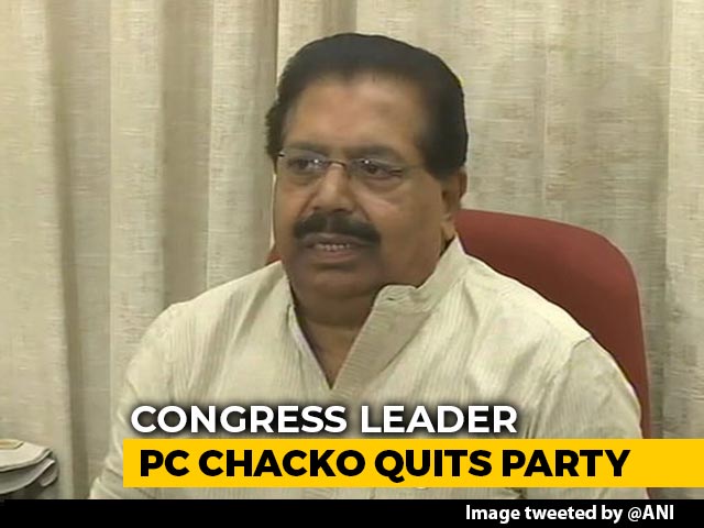 PC Chacko Quits Before Kerala Polls, Says "No Democracy Left In Congress"