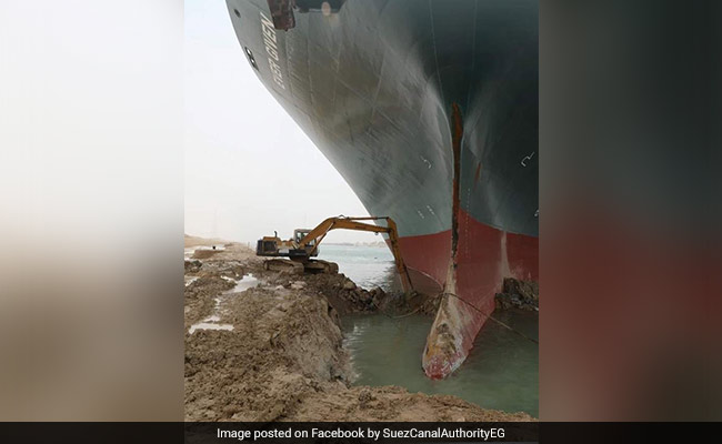 Suez Canal Could Be Blocked For Weeks By "Beached Whale" Ship