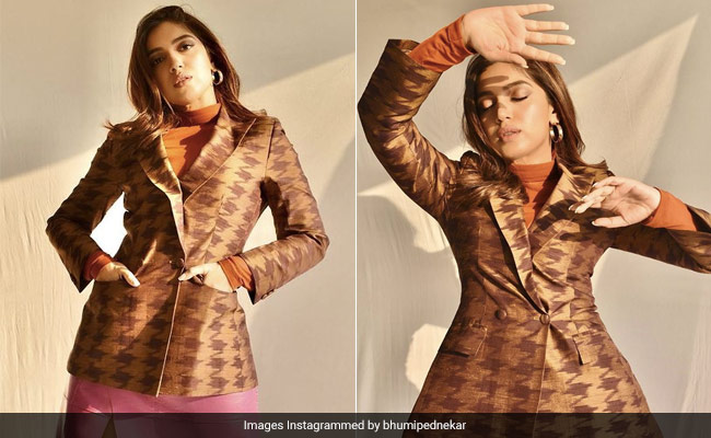 Bhumi Pednekar&rsquo;s Blazer-Skirt Style Is A Winner In Our Look Books