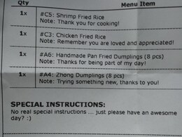 Restaurant Employee Surprised To See Sweet Notes With Online Delivery Order