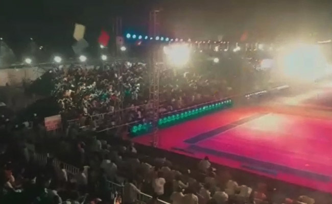 On Camera, Viewers' Stand Collapses At Telangana Kabaddi Event; 60 Hurt