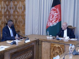 US Defense Secretary Meets Afghan President Amid Peace Process Review US Defense Secretary Meets Afghan President Amid Peace Process Review
