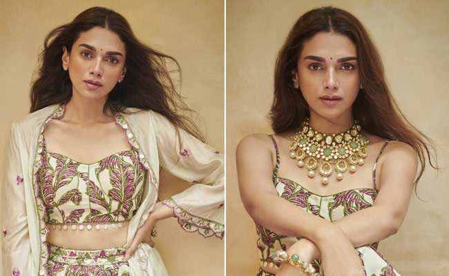 Go Light Like Aditi Rao Hydari In A Breezy Floral Printed Lehenga