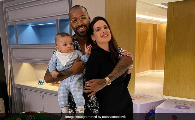 Here's How Natasa Stankovic And Hardik Pandya Celebrated Son Agastya's 8-Month Anniversary