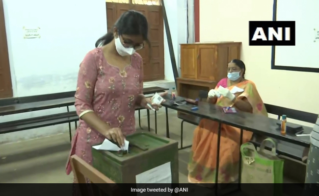 Voting Underway For Andhra Pradesh Municipal Elections