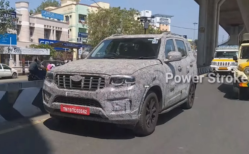 Near-Production 2021 Mahindra Scorpio Test Mule Spied Up Close
