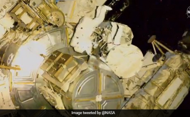 Watch: "Caught In Action," Says NASA On Spacewalk By 2 Astronauts