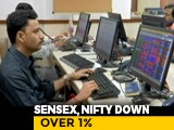 Video : Sensex Falls Over 500 Points In Early Trade