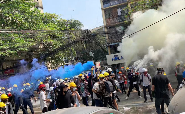 17 Dead As Myanmar Security Forces Fire At Protesters