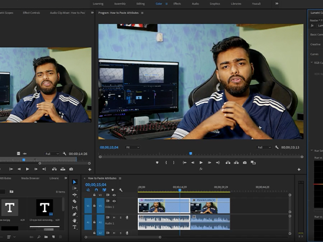 Premiere Pro Paste Attributes Shortcut: How to Copy-Paste Multiple Effects in One Click