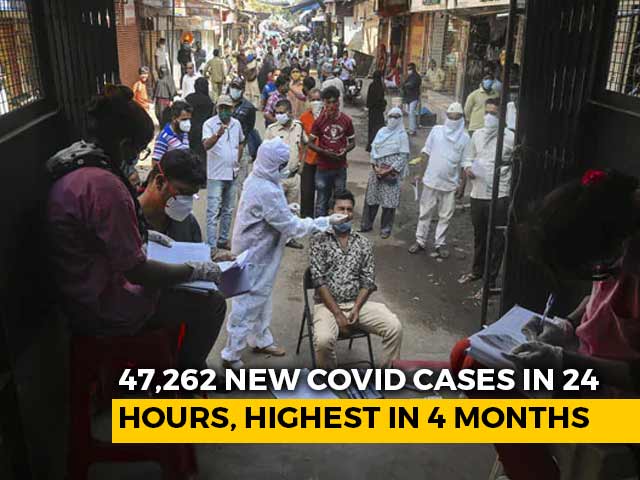India Records Year's Highest Single-Day Spike With 47,262 COVID-19 Cases