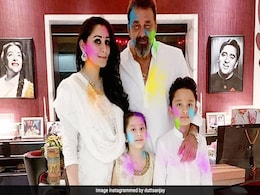 Holi 2021: From Sanjay Dutt's "Celebrations At Home" With Wife Maanayata And Twins Iqra, Shahraan Holi 2021: From Sanjay Dutt's "Celebrations At Home" With Wife Maanayata And Twins Iqra, Shahraan