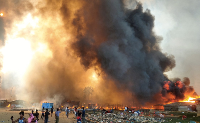 Fire Destroys Thousands Of Homes In Rohingya Refugee Camps In Bangladesh