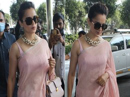 Kangana Ranaut's Love For <i>Sarees</i> Stops At Nothing, Not Even The Airport Kangana Ranaut's Love For <i>Sarees</i> Stops At Nothing, Not Even The Airport