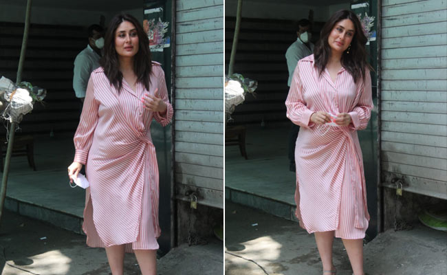 Kareena Kapoor Sets Breezy Summer Fashion Goals In A Striped Wrap Dress