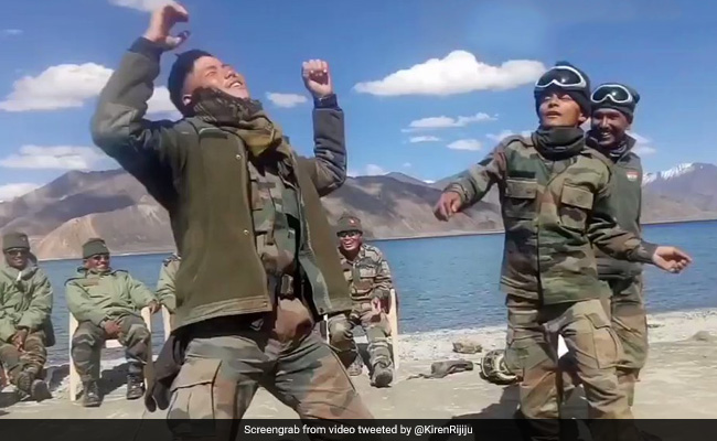 Watch: Jawans Dance At Pangong Lake, Minister Shares Heart-Warming Video
