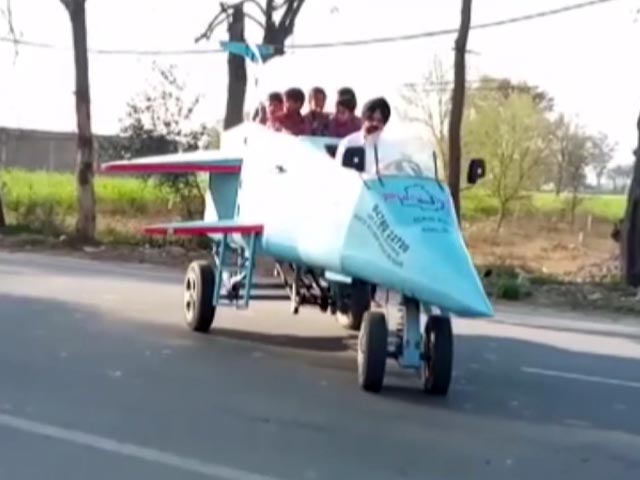 Architect Builds Jet-Shaped Vehicle, Names It 'Punjab Rafale'