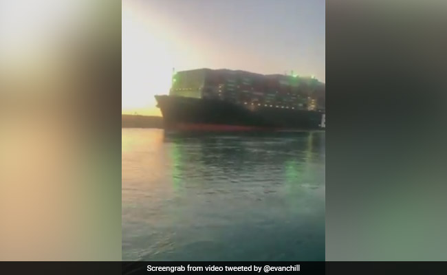 Watch: Cargo Ship Turns After Blocking Suez Canal For 6 Days
