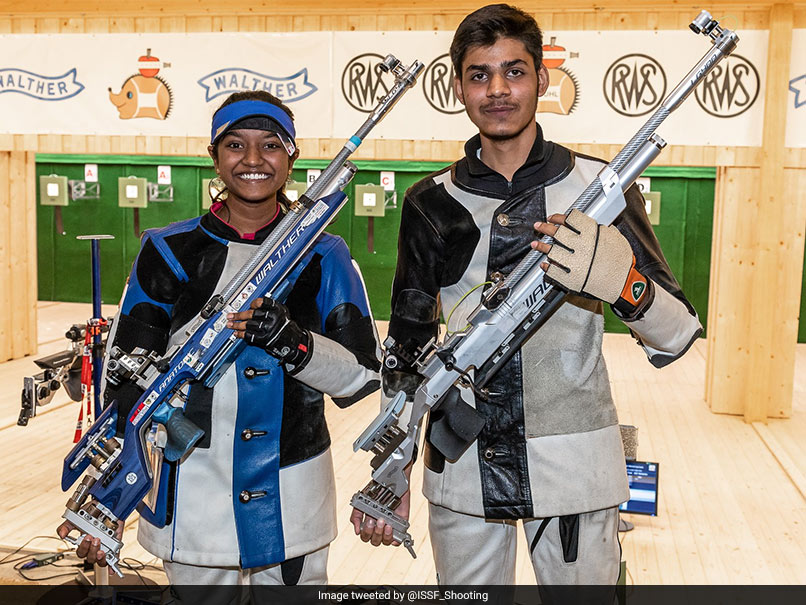 ISSF World Cup: India's Divyansh Singh Panwar, Elavenil Valarivan Win Gold In 10m Air Rifle Mixed Team Event