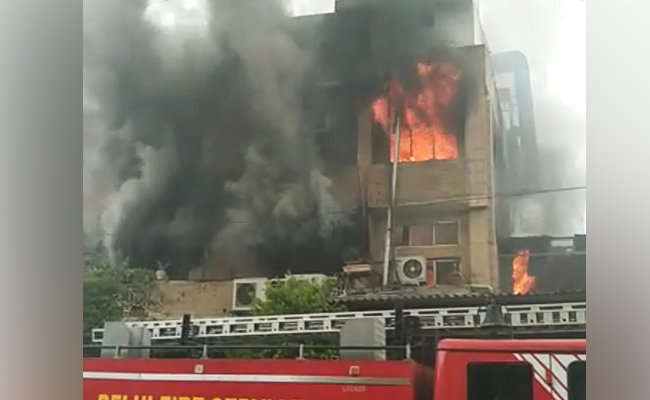 Fire Breaks Out At Garment Factory In Delhi's Okhla