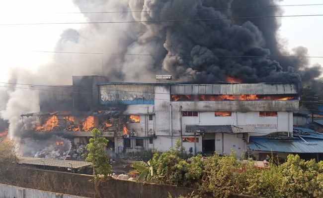 Fire Breaks Out At Plastic Factory In Maharashtra's Thane