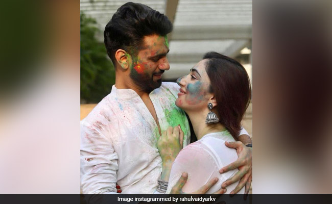 Holi 2021: Rahul Vaidya And Disha Parmar Celebrate Love - See His Post