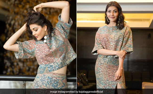 Kajal Aggarwal Takes On Spring's Top Fashion Trend In A Co-Ord Set