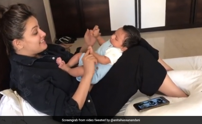New Mom Anita Hassanandani And Baby Aaravv In A Super Cute Video