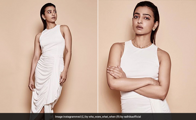 Radhika Apte Nails Summer Whites In A Rs 8,990 Goddess Drape Dress