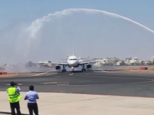 Why An IndiGo Flight Was Given 'Water Salute'