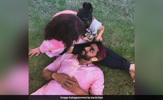 Holi 2021: Abhishek Bachchan's "Throwback To Safer Times" With Aishwarya And Aaradhya