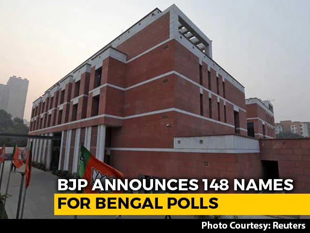 BJP Names 148 Candidates For Bengal Elections In Second List