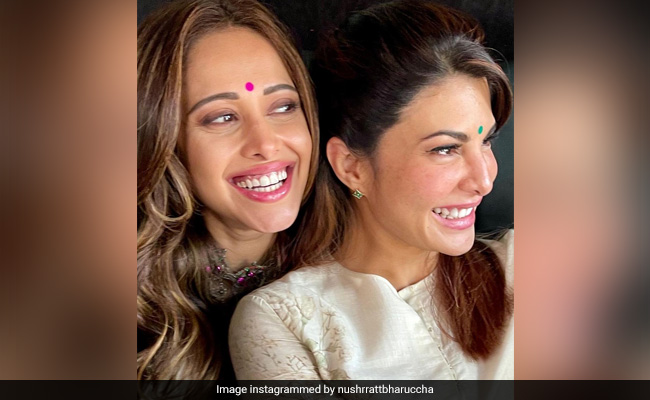 Hi, Nushratt Bharuccha And Jacqueline Fernandez. But Where's Akshay Kumar? He's...