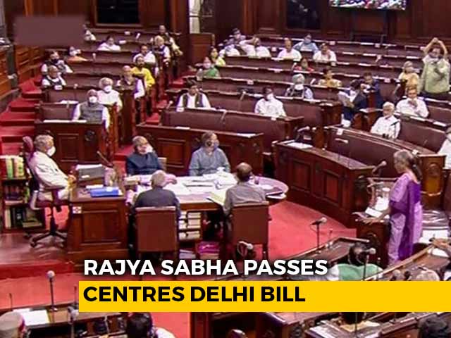Centre's Delhi Bill Passed In Rajya Sabha Amid Uproar, Opposition Walkout